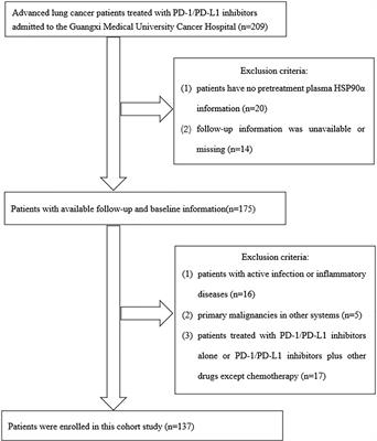 Plasmatic Levels of HSP90α at Diagnosis: A Novel Prognostic Indicator of Clinical Outcome in Advanced Lung Cancer Patients Treated With PD-1/PD-L1 Inhibitors Plus Chemotherapy